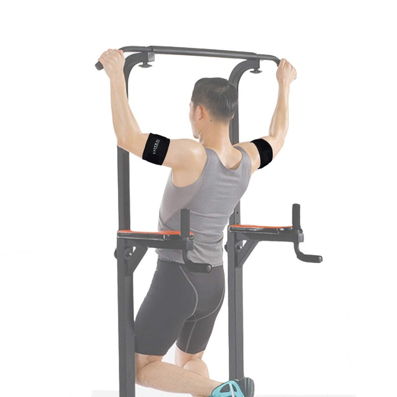YAVOUN Tendonitis - Bicep ï¼† Tricep Compression Sleeve/Wrap - Tricep Tendonitis, Bicep Tendonitis - Pain Relief for Bicep and Triceps Muscle Strains, Compression Arm Support (Black, 8.3" - 13.7" Ã— W 2.97") - Image 3